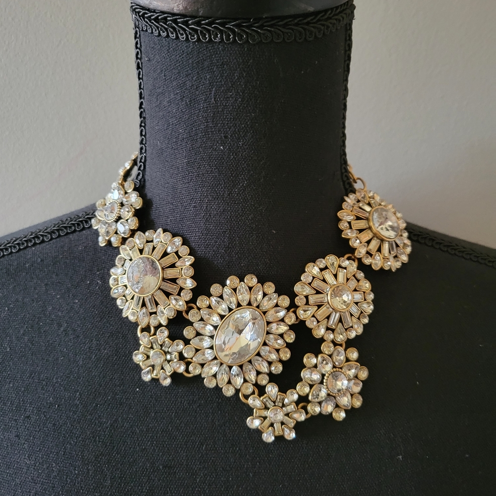 J.Crew Factory Gold Tone Statement Necklace